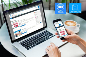 e learning CIAS Calendly Zoom logos 1
