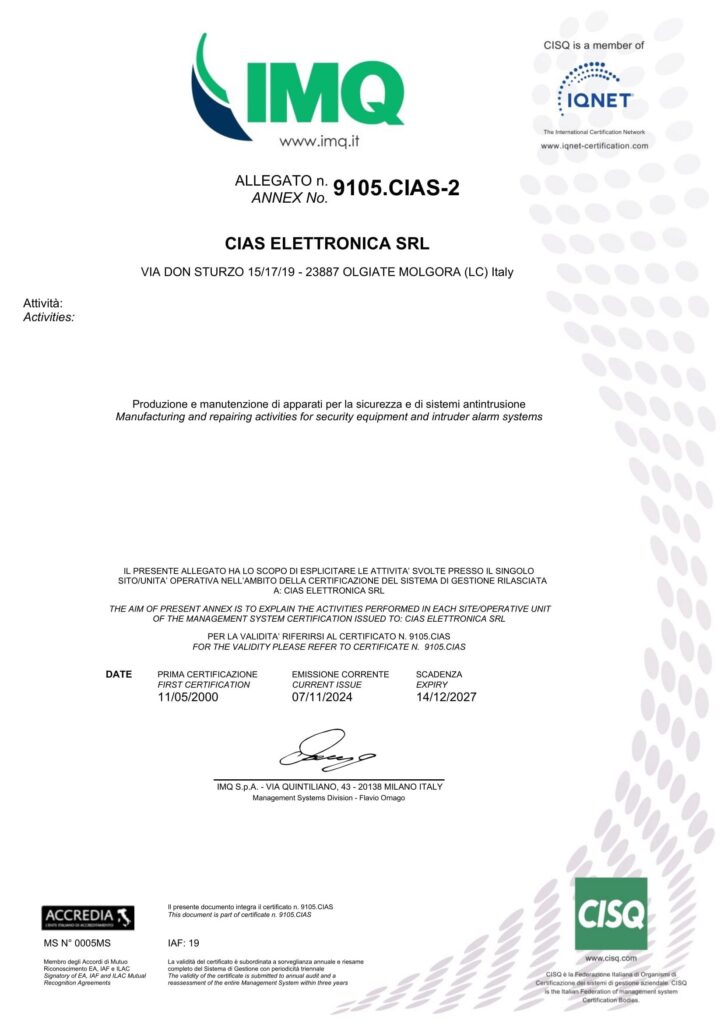 Certificato 9105.CIAS EN 3 1
