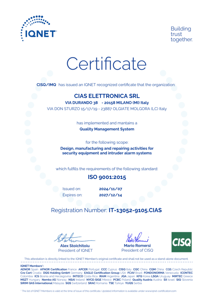 Certificato 9105.CIAS EN 4 1